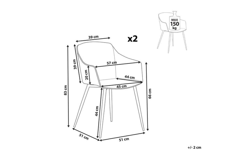 Set med 2 matstolar Fonda ll - Grönt, ljust trä - Möbler - Fåtölj & stolar - Matstol & köksstol