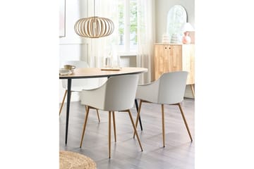 Set med 2 matstolar Fonda ll - Vit, ljust trä - Möbler - Fåtölj & stolar - Matstol & köksstol