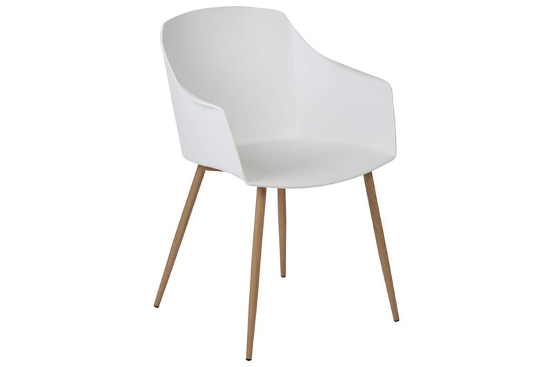 Set med 2 matstolar Fonda ll - Vit, ljust trä - Möbler - Fåtölj & stolar - Matstol & köksstol