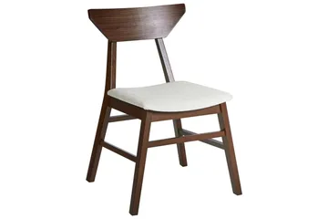 Set med 2 matstolar Hopkins - Brun, Beige - Möbler - Fåtölj & stolar - Matstol & köksstol