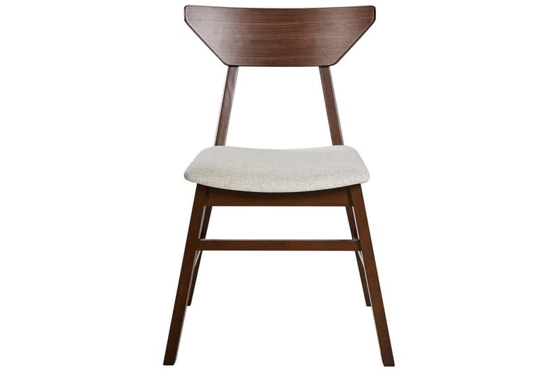 Set med 2 matstolar Hopkins - Brun, Beige - Möbler - Fåtölj & stolar - Matstol & köksstol