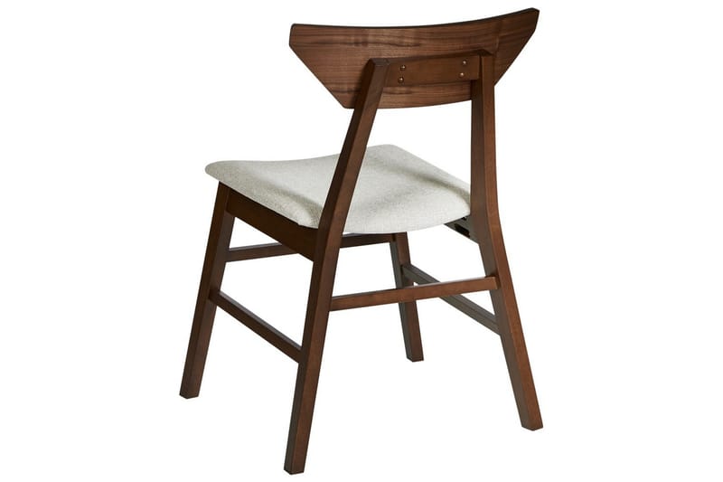 Set med 2 matstolar Hopkins - Brun, Beige - Möbler - Fåtölj & stolar - Matstol & köksstol