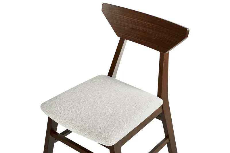 Set med 2 matstolar Hopkins - Brun, Beige - Möbler - Fåtölj & stolar - Matstol & köksstol