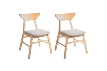 Set med 2 matstolar Hopkins - Brun, Taupe - Möbler - Fåtölj & stolar - Matstol & köksstol