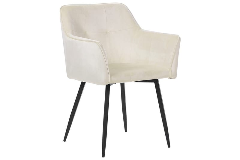 Set med 2 matstolar Jasmin - Beige, svart - Möbler - Fåtölj & stolar - Matstol & köksstol