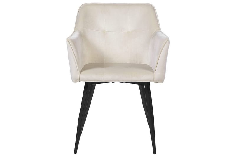 Set med 2 matstolar Jasmin - Beige, svart - Möbler - Fåtölj & stolar - Matstol & köksstol