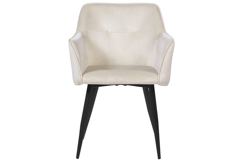 Set med 2 matstolar Jasmin - Beige, svart - Möbler - Fåtölj & stolar - Matstol & köksstol