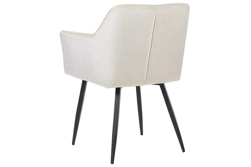 Set med 2 matstolar Jasmin - Beige, svart - Möbler - Fåtölj & stolar - Matstol & köksstol