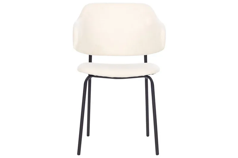 Set med 2 matstolar Kenai - Beige, svart - Möbler - Fåtölj & stolar - Matstol & köksstol