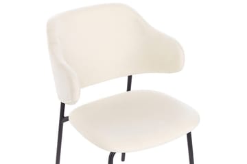 Set med 2 matstolar Kenai - Beige, svart - Möbler - Fåtölj & stolar - Matstol & köksstol