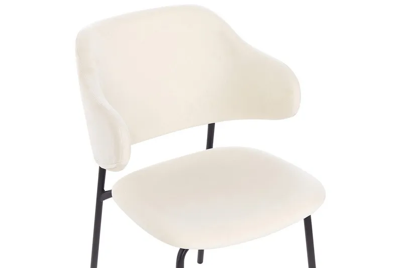 Set med 2 matstolar Kenai - Beige, svart - Möbler - Fåtölj & stolar - Matstol & köksstol