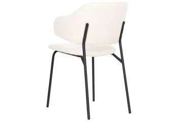 Set med 2 matstolar Kenai - Beige, svart - Möbler - Fåtölj & stolar - Matstol & köksstol