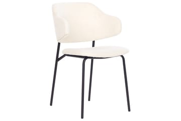 Set med 2 matstolar Kenai - Beige, svart - Möbler - Fåtölj & stolar - Matstol & köksstol