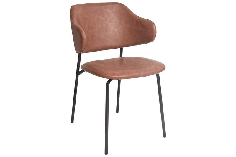 Set med 2 matstolar Kenai - Brun, Svart - Möbler - Fåtölj & stolar - Matstol & köksstol