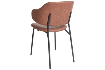 Set med 2 matstolar Kenai - Brun, Svart - Möbler - Fåtölj & stolar - Matstol & köksstol