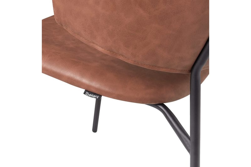 Set med 2 matstolar Kenai - Brun, Svart - Möbler - Fåtölj & stolar - Matstol & köksstol