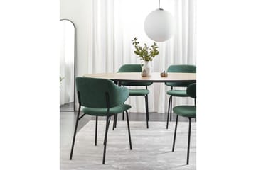 Set med 2 matstolar Kenai - Grön, Svart - Möbler - Fåtölj & stolar - Matstol & köksstol