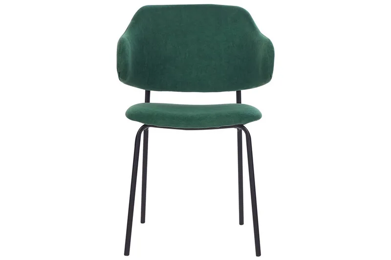 Set med 2 matstolar Kenai - Grön, Svart - Möbler - Fåtölj & stolar - Matstol & köksstol