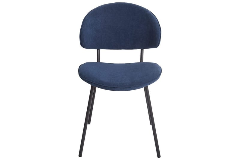 Set med 2 matstolar Kiana - Blå, Svart - Möbler - Fåtölj & stolar - Matstol & köksstol