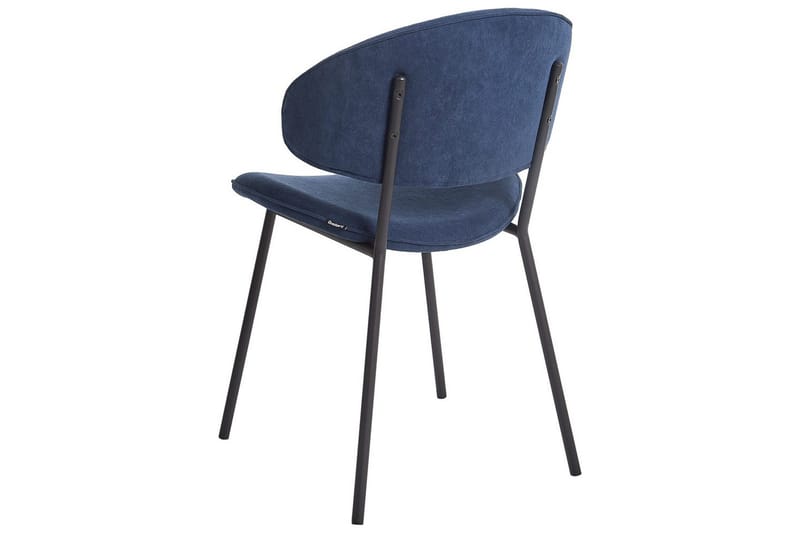 Set med 2 matstolar Kiana - Blå, Svart - Möbler - Fåtölj & stolar - Matstol & köksstol