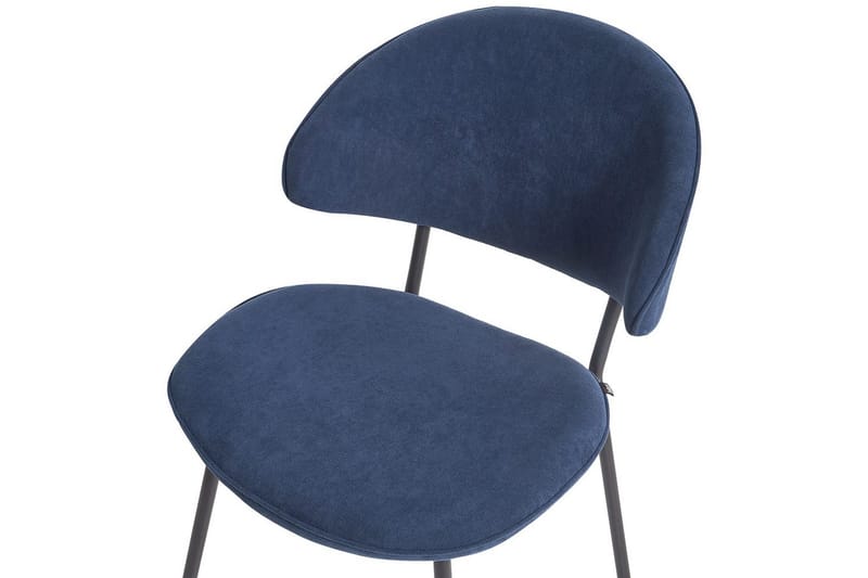 Set med 2 matstolar Kiana - Blå, Svart - Möbler - Fåtölj & stolar - Matstol & köksstol