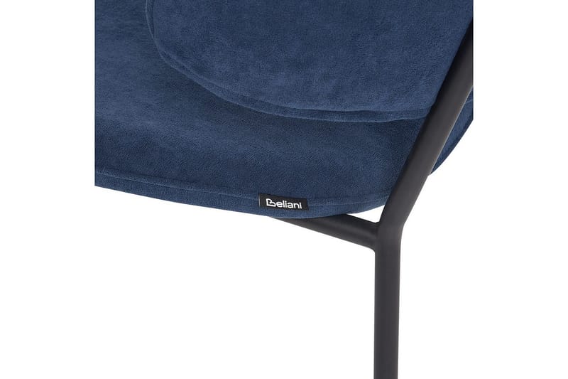 Set med 2 matstolar Kiana - Blå, Svart - Möbler - Fåtölj & stolar - Matstol & köksstol