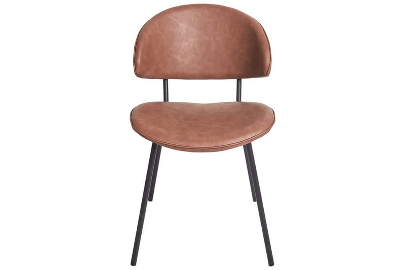 Set med 2 matstolar Kiana - Brun, Svart - Möbler - Fåtölj & stolar - Matstol & köksstol