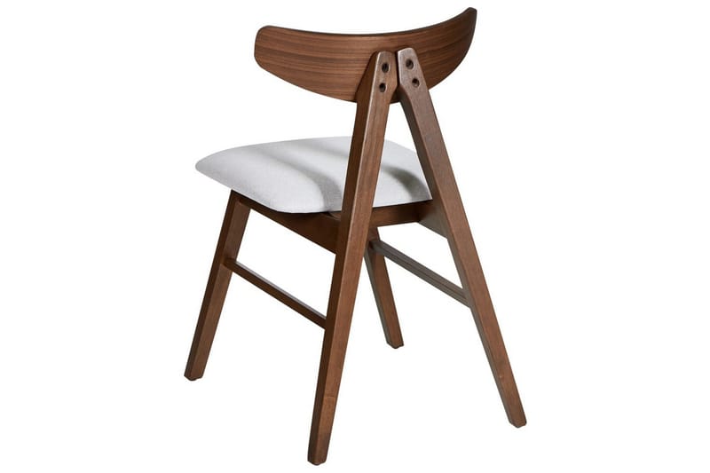 Set med 2 matstolar Lacota - Brun, grå - Möbler - Fåtölj & stolar - Matstol & köksstol