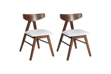 Set med 2 matstolar Lacota - Brun, grå - Möbler - Fåtölj & stolar - Matstol & köksstol