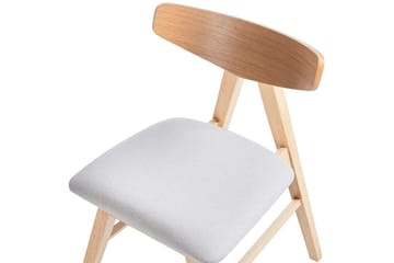 Set med 2 matstolar Lacota - Ljusbrun, grå - Möbler - Fåtölj & stolar - Matstol & köksstol