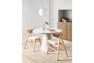 Set med 2 matstolar Lacota - Ljusbrun, grå - Möbler - Fåtölj & stolar - Matstol & köksstol