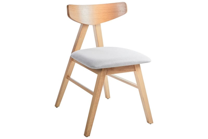 Set med 2 matstolar Lacota - Ljusbrun, grå - Möbler - Fåtölj & stolar - Matstol & köksstol