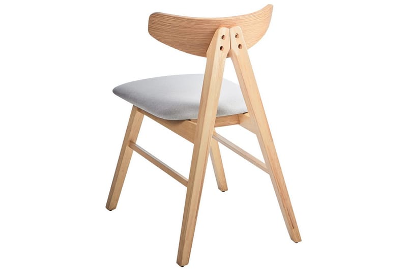 Set med 2 matstolar Lacota - Ljusbrun, grå - Möbler - Fåtölj & stolar - Matstol & köksstol