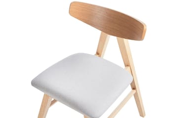 Set med 2 matstolar Lacota - Ljusbrun, grå - Möbler - Fåtölj & stolar - Matstol & köksstol