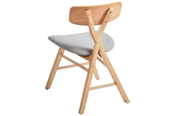 Set med 2 matstolar Leland - Brun, grå - Möbler - Fåtölj & stolar - Matstol & köksstol