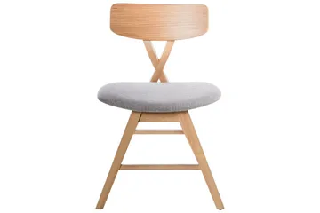 Set med 2 matstolar Leland - Brun, grå - Möbler - Fåtölj & stolar - Matstol & köksstol