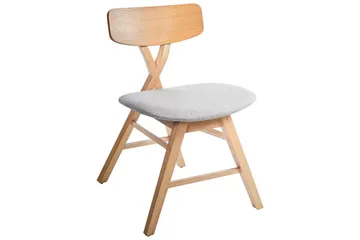 Set med 2 matstolar Leland - Brun, grå - Möbler - Fåtölj & stolar - Matstol & köksstol