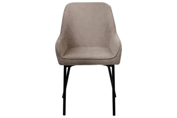 Set med 2 matstolar Loverna - Beige, svart/Manchestertyg - Möbler - Fåtölj & stolar - Matstol & köksstol