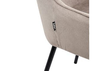 Set med 2 matstolar Loverna - Beige, svart/Manchestertyg - Möbler - Fåtölj & stolar - Matstol & köksstol