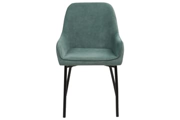 Set med 2 matstolar Loverna - Grön, Svart/Manchestertyg - Möbler - Fåtölj & stolar - Matstol & köksstol