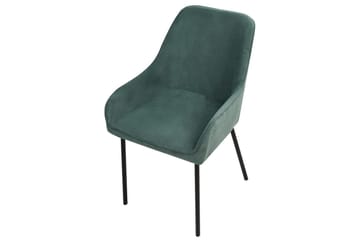 Set med 2 matstolar Loverna - Grön, Svart/Manchestertyg - Möbler - Fåtölj & stolar - Matstol & köksstol