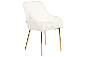 Set med 2 matstolar Loverna - Vitt, guld/Sammet - Möbler - Fåtölj & stolar - Matstol & köksstol