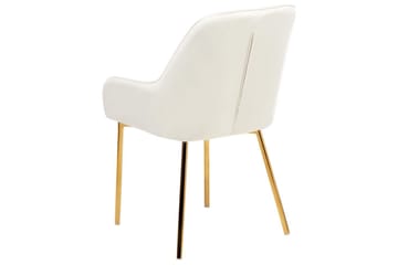 Set med 2 matstolar Loverna - Vitt, guld/Sammet - Möbler - Fåtölj & stolar - Matstol & köksstol