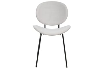 Set med 2 matstolar Luana - Grå, svart/Sammet - Möbler - Fåtölj & stolar - Matstol & köksstol