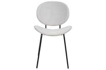 Set med 2 matstolar Luana - Grå, svart/Sammet - Möbler - Fåtölj & stolar - Matstol & köksstol