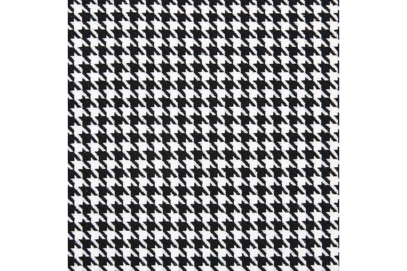 Set med 2 matstolar Luana - Svart, Vit/Polyester - Möbler - Fåtölj & stolar - Matstol & köksstol
