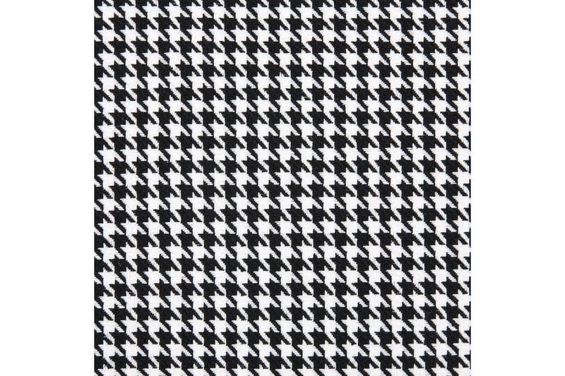 Set med 2 matstolar Luana - Svart, Vit/Polyester - Möbler - Fåtölj & stolar - Matstol & köksstol