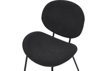 Set med 2 matstolar Luana - Svart/Bouclé - Möbler - Fåtölj & stolar - Matstol & köksstol