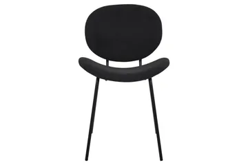 Set med 2 matstolar Luana - Svart/Bouclé - Möbler - Fåtölj & stolar - Matstol & köksstol