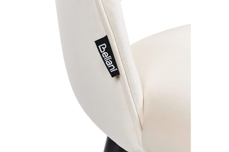 Set med 2 matstolar Magalia - Beige, svart, guld - Möbler - Fåtölj & stolar - Matstol & köksstol